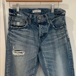 Moussy Blue Distressed Straight Women’s Jeans